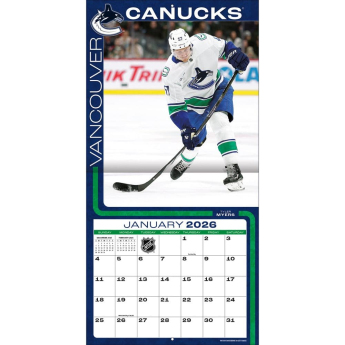 Vancouver Canucks календар 2026 Wall