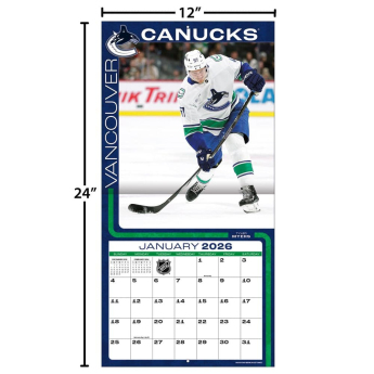 Vancouver Canucks календар 2026 Wall
