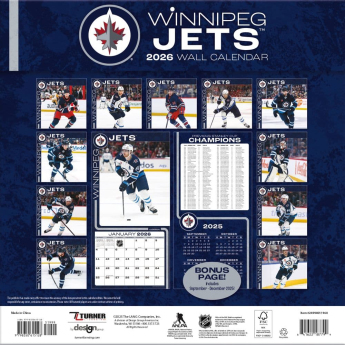 Winnipeg Jets календар 2026 Wall