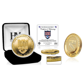 New York Rangers колекционерска монета 100th Anniversary Gold Coin