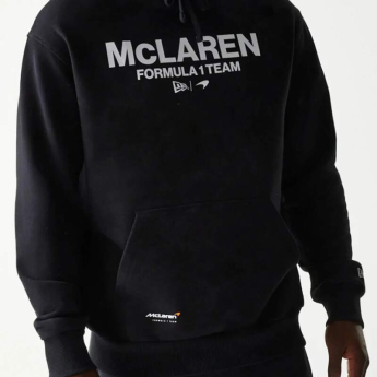 McLaren Honda мъжки суитшърт с качулка NE wordmark balck F1 Team 2025