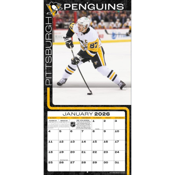 Pittsburgh Penguins календар #87 Sidney Crosby 2026 Wall