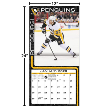 Pittsburgh Penguins календар #87 Sidney Crosby 2026 Wall
