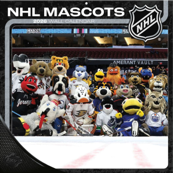 NHL продукти календар Mascots 2026 Wall