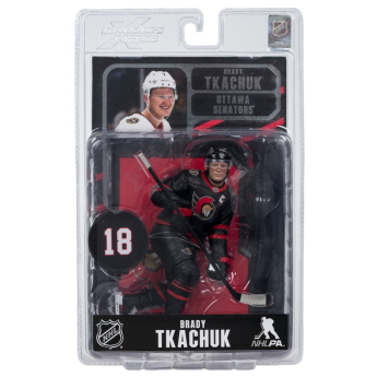 Ottawa Senators фигурка Brady Tkachuk #7 SportsPicks Black Jersey