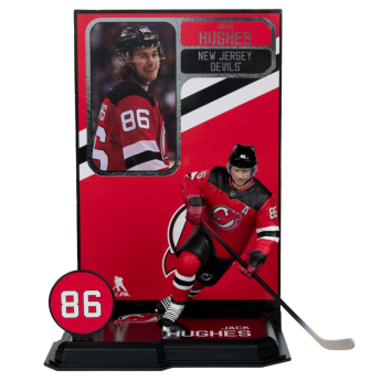 New Jersey Devils фигурка Jack Hughes #7 SportsPicks Black Jersey