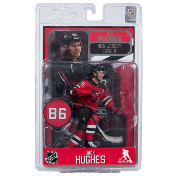New Jersey Devils фигурка Jack Hughes #7 SportsPicks Black Jersey
