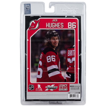 New Jersey Devils фигурка Jack Hughes #7 SportsPicks Black Jersey