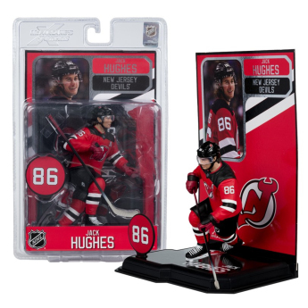 New Jersey Devils фигурка Jack Hughes #7 SportsPicks Black Jersey