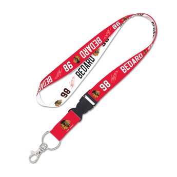 Chicago Blackhawks ключодържател за врата Connor Bedard buckle 1