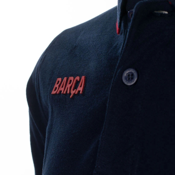 FC Barcelona мъжка поло тениска Barca navy