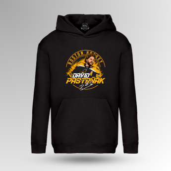 Boston Bruins мъжки суитшърт с качулка David Pastrňák #88 Town Exclusive Collection