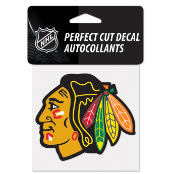 Chicago Blackhawks стикер Perfect Cut Color Decal