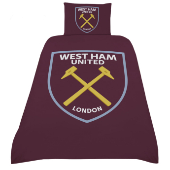 West Ham United спално бельо за единично легло Crest Single