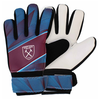 West Ham United вратарски ръкавици Fuse Goalkeeper Gloves Kids 67-73mm palm width