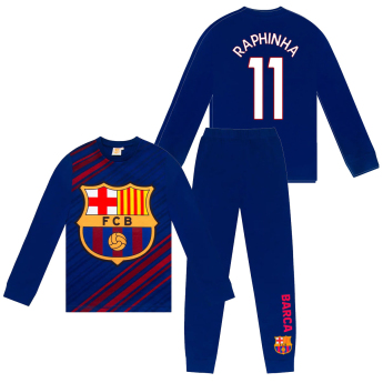 FC Barcelona детска пижама Long Raphinha