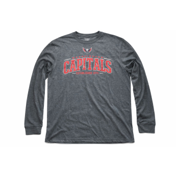 Washington Capitals мъжка тениска с дълъг ръкав blue Mesh Text LS