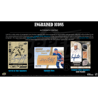 NHL кутии хокей карти NHL 2024-25 Upper Deck Engrained Icons Vol. 1 Hockey Hobby Box