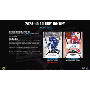 NHL кутии хокей карти NHL 2025-26 Upper Deck Allure Blaster Box