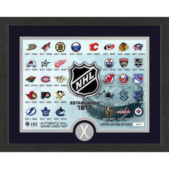 NHL продукти колекционерски плакет NHL Game Used Net Team Logo Collection Limited Edition od 5000