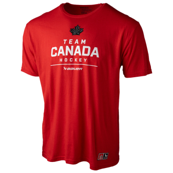 Отбори по хокей мъжка тениска CANADA Bauer Olympic red