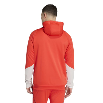 FC Bayern Munich мъжки суитшърт с качулка Track red