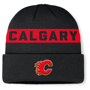 Calgary Flames зимна шапка Authentic Pro A/Cap Cuffed inscription