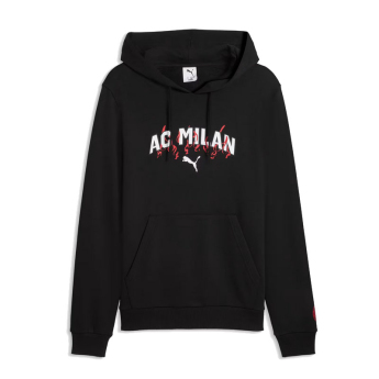 AC Milan мъжки суитшърт с качулка Culture black