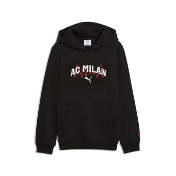 AC Milan детски суитшърт с качулка Culture black