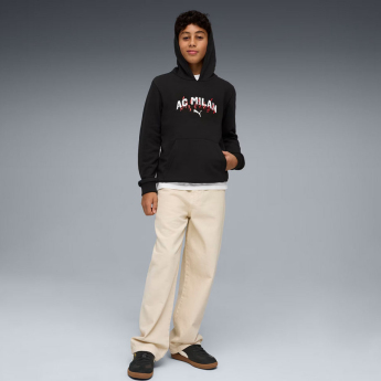 AC Milan детски суитшърт с качулка Culture black