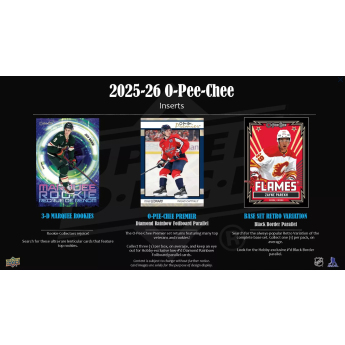 NHL кутии хокей карти NHL 2025-26 Upper Deck O-Pee-Chee Hobby Box