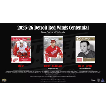 NHL кутии хокей карти NHL Detroit Red Wings NHL Centennial Hobby Box