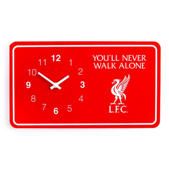 Liverpool FC стенен часовник Rectangle