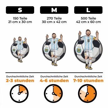 Футболни отбори дървен пъзел ARGENTINA Messi NEW 150 pcs