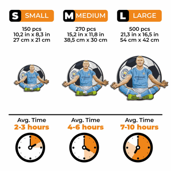 Manchester City дървен пъзел Haaland NEW 270 ks