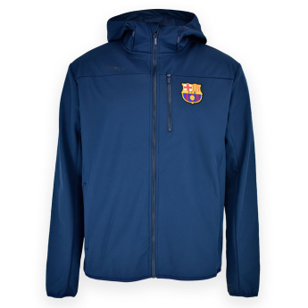 FC Barcelona мъжко яке с качулка Softshell navy light