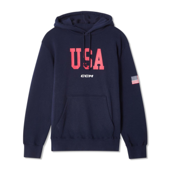 Отбори по хокей мъжки суитшърт с качулка USA Flag navy