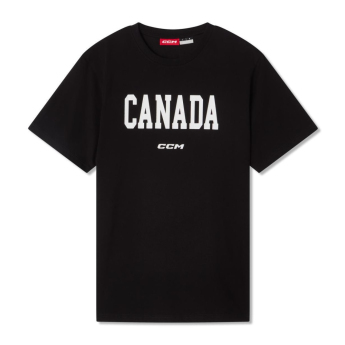 Отбори по хокей мъжка тениска Canada Flag black