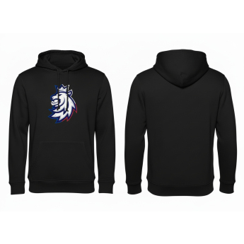 Отбори по хокей мъжки суитшърт с качулка Czech Republic logo lion ČH tricolour