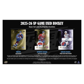 NHL кутии хокей карти NHL 2025-26 Upper Deck SP Game Used Hobby Box