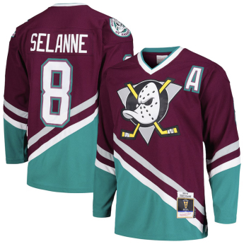Anaheim Ducks хокейна фланелка Teemu Selanne 1996 Dark Jersey
