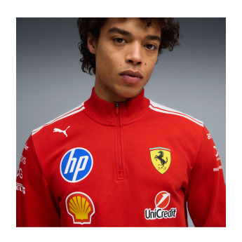 Ferrari мъжки суитшърт T7 Half Zip official Teamline Replica F1 Team 2026