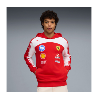 Ferrari мъжки суитшърт с качулка official Teamline Replica F1 Team 2026
