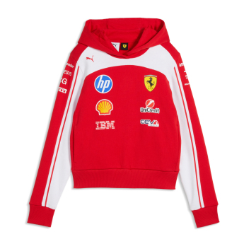 Ferrari дамски суитшърт с качулка official Teamline Replica F1 Team 2026