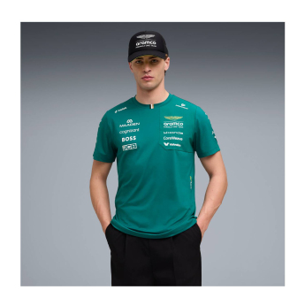 Aston Martin мъжка тениска green official Teamline Replica F1 Team 2026