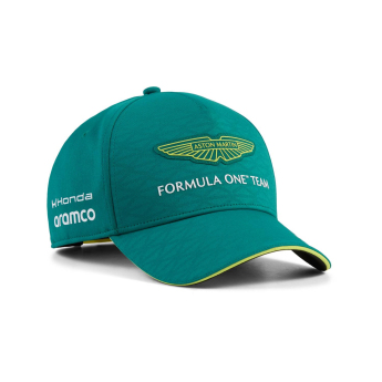 Aston Martin баскетболна шапка с козирка green official Teamline Replica F1 Team 2026