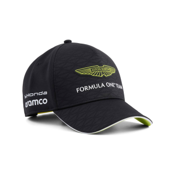 Aston Martin баскетболна шапка с козирка black official Teamline Replica F1 Team 2026