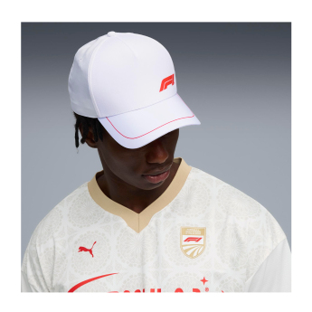 Formula 1 баскетболна шапка с козирка logo white 2026
