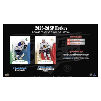 NHL кутии хокей карти NHL 2025-26 Upper Deck SP Hockey Blaster Box