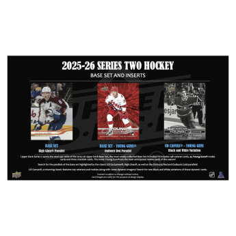 NHL кутии хокей карти NHL 2025-26 Upper Deck Series 2 Hobby Box